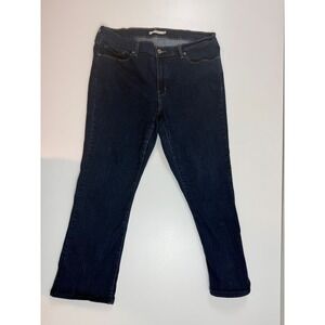 Levi's Classic Bootcut Jeans Women's Size 16 Dark Wash Denim (Hemmed)